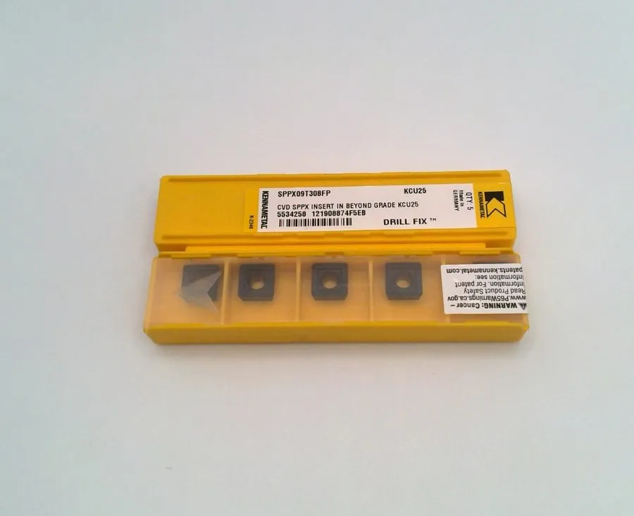 Режущий инструмент Kennametal SPPX09T308FP KCU25 Drill-Fix Beyond Carbide Insert
