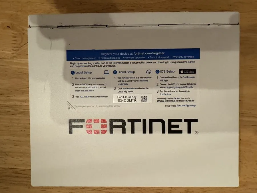 Межсетевой экран Fortinet FortiGate 80F FG-80F Firewall Security Appliance 10x G — фото лота 1