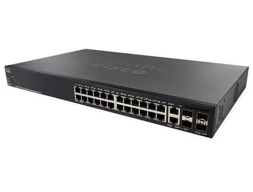 Коммутатор Cisco SG350X-24-K9 V01 24-Port Gigabit Stackable Managed Switch