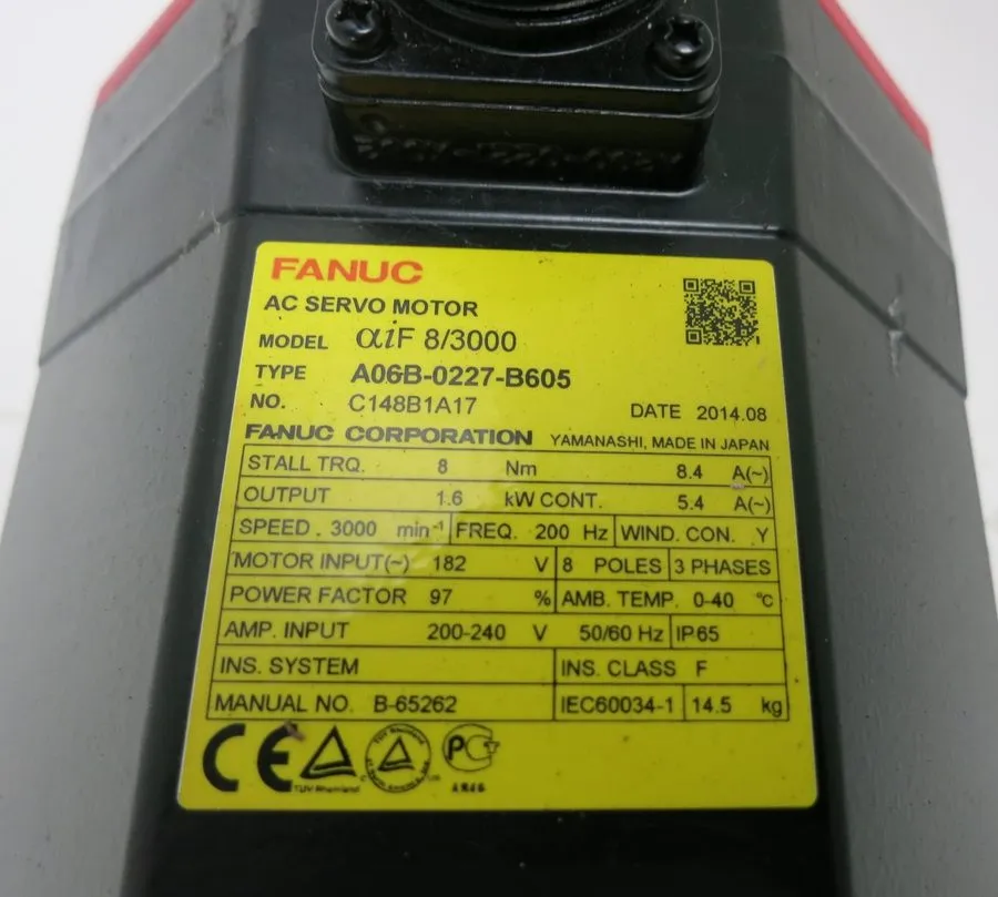 Серводвигатель FANUC / A06B-0227-B605 / AC SERVO MOTOR, 1.6KW, Outer damage