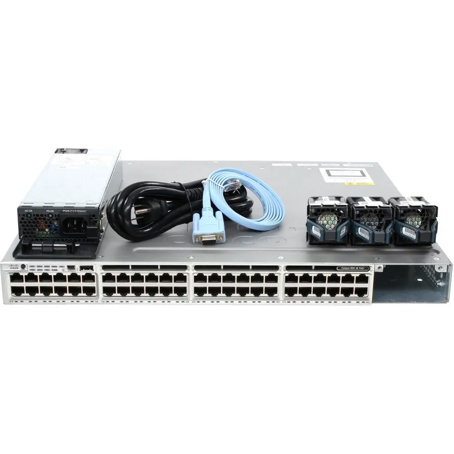 Коммутатор Cisco WS-C3850-48P-L 48 Port Gigabit PoE+ Switch w/ C3850-NM-2-10G