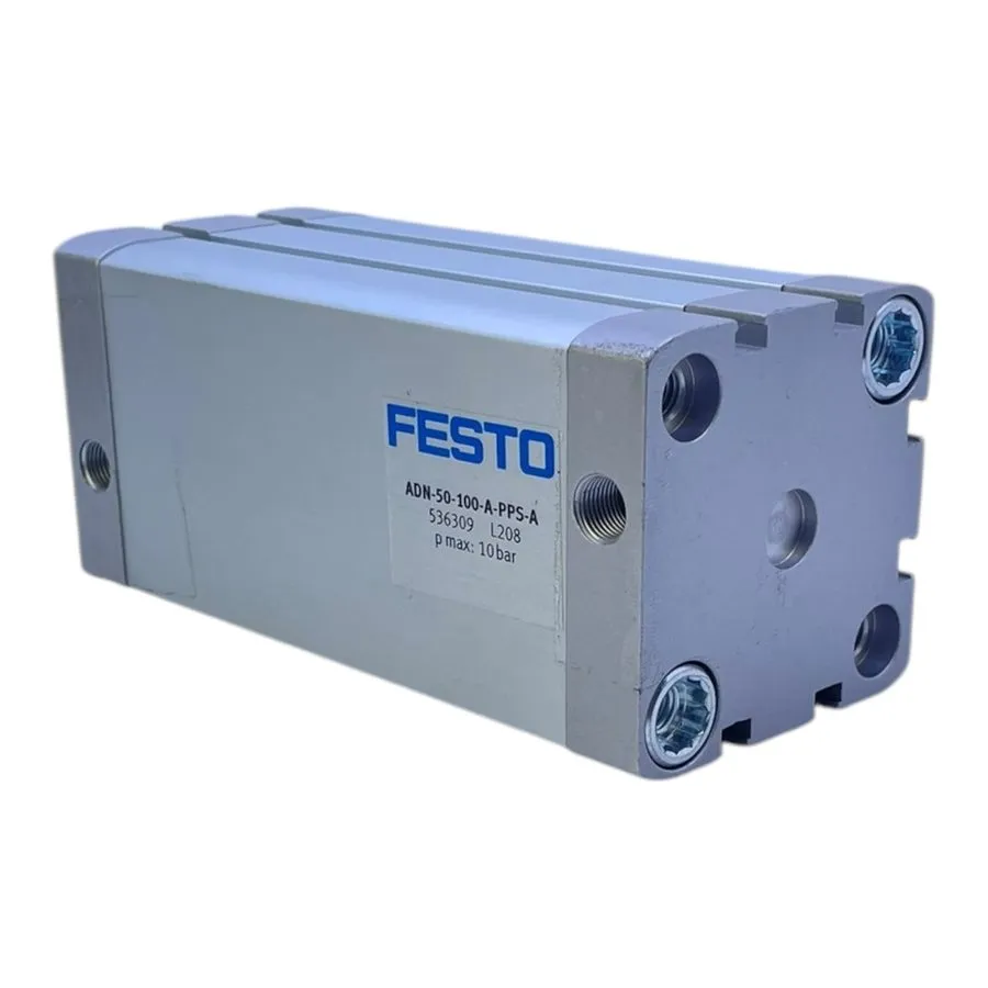 Пневмоцилиндр Festo Compact Cylinder 50Mm 100Mm Stroke Double Acting G1/8 ADN-50