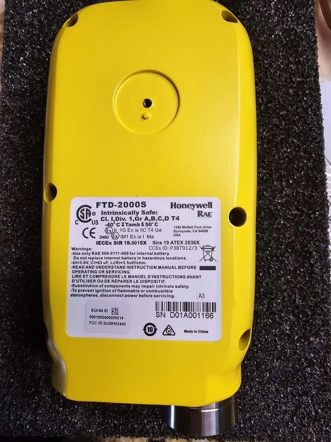 Газоанализатор RAE SYSTEMS FTD-2000S MESHGUARD — фото лота 2