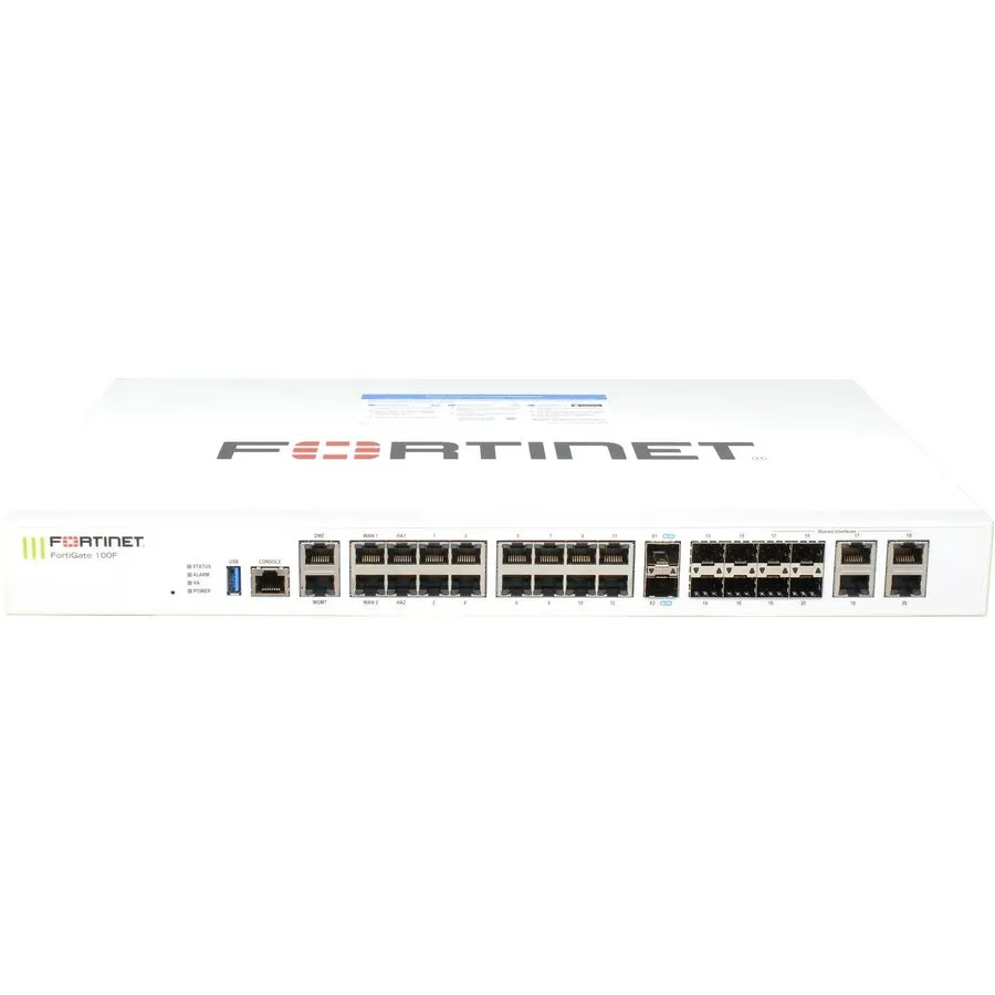 Межсетевой экран Fortinet FG-100F 18P 1GbE 8P SFP 2P SFP+ Net Security Appliance