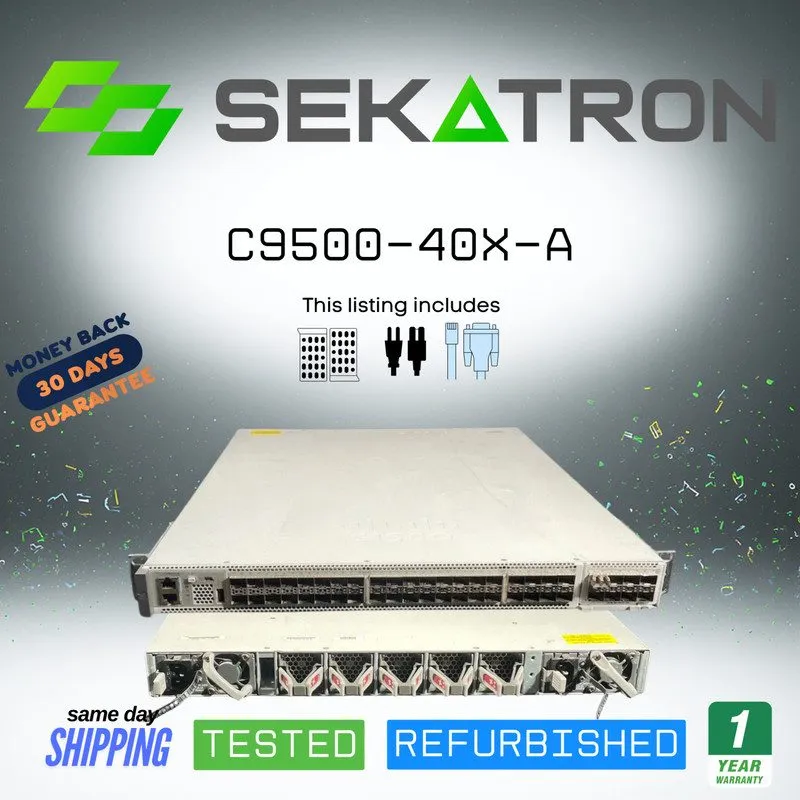 Коммутатор 🖧 Cisco Catalyst C9500-40X-A 40× 10/25/40GbE Network Switch with C950