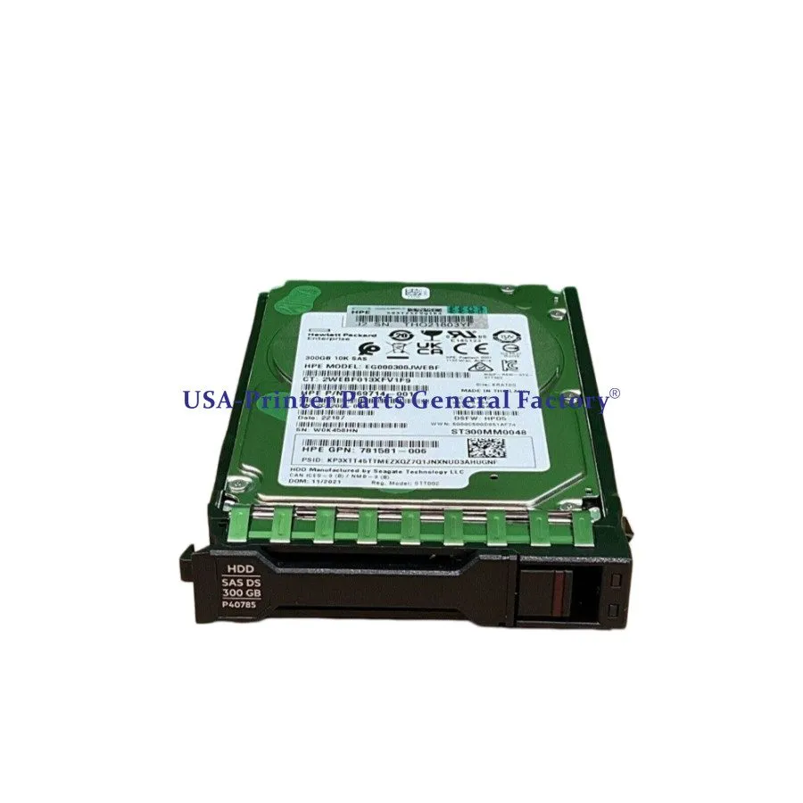 Сервер P40785-001 HPE P40430-B21 300GB 12G SAS 10K 2.5" ENT Server Hard Drive HD — фото лота 1