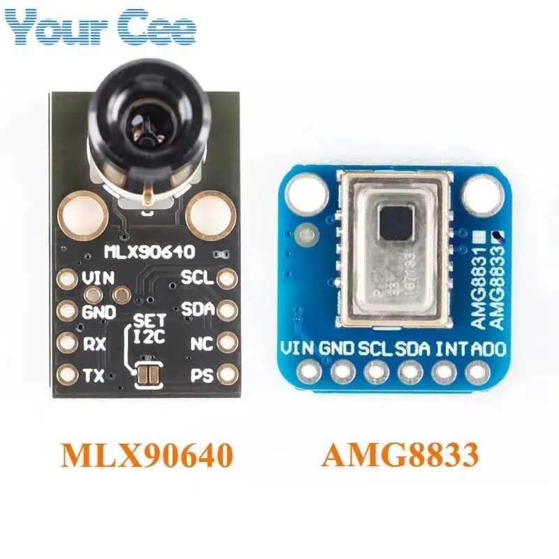 Датчик AMG8833 8x8 / MLX90640 32x24 IR Thermal Sensor Array Module I2C Module — фото лота 2