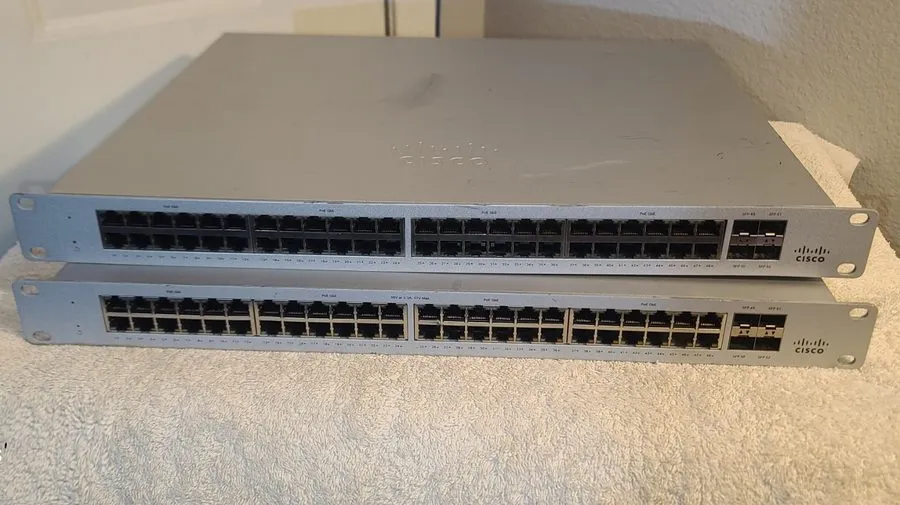 Коммутатор Cisco Meraki MS120-48FP 48 Port PoE+ Gigabit Switch 740W Unclaimed