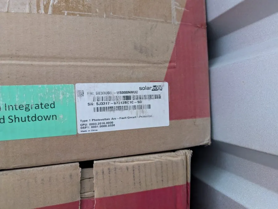 Инвертор SolarEdge HD-Wave Single Phase Inverter SE3000H-US000NNU2 — фото лота 2
