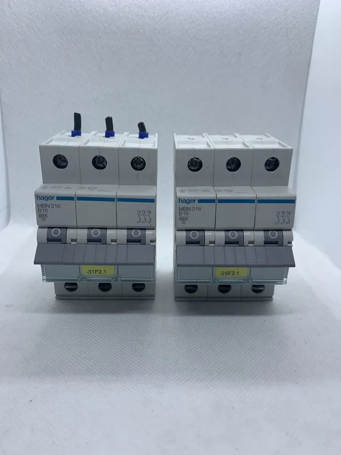 Автоматический выключатель Hager LS Switch Circuit Breaker MBN316 / 16A B16 3 Po