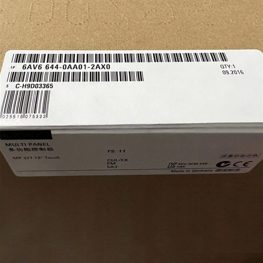 Панель оператора SIEMENS MP 377 12" TOUCH PANEL 6AV6644-0AA01-2AX0 HMI 6AV6 644-