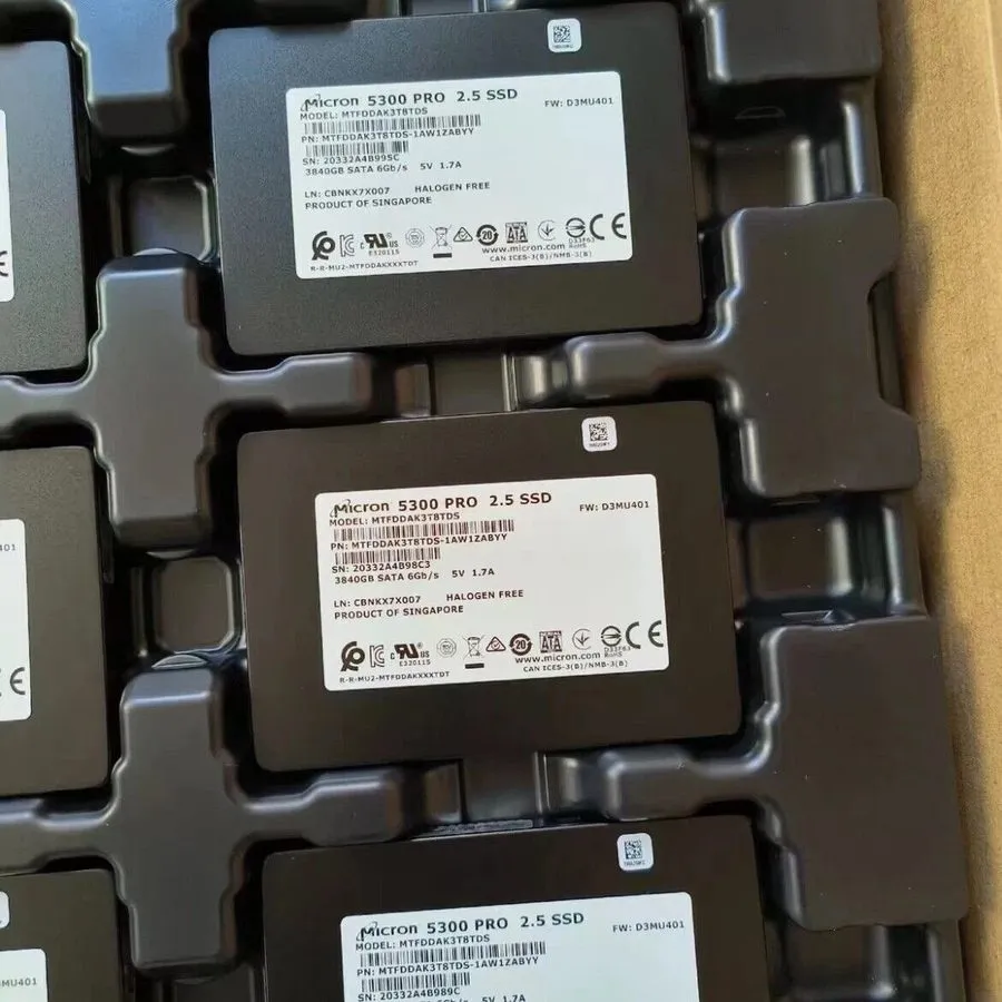 SSD-накопитель Micron 5300 PRO 3.84TB 2.5in SATA III 6Gb/s SSD MTFDDAK3T8TDS-1AW