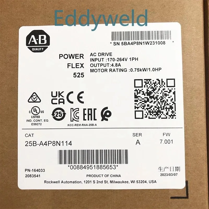 Частотный преобразователь Allen-Bradley AB 25B-A4P8N114 PowerFlex 525 AC Drive 0