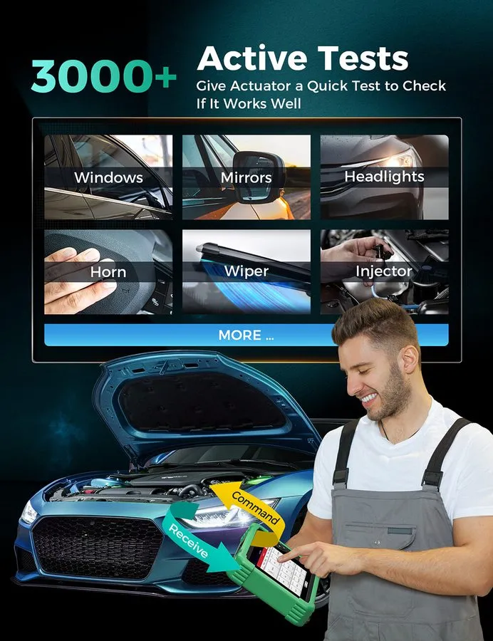 Диагностический сканер LAUNCH X431 CRP919 Bidirectional Car OBD2 Scanner Diagnos — фото лота 2