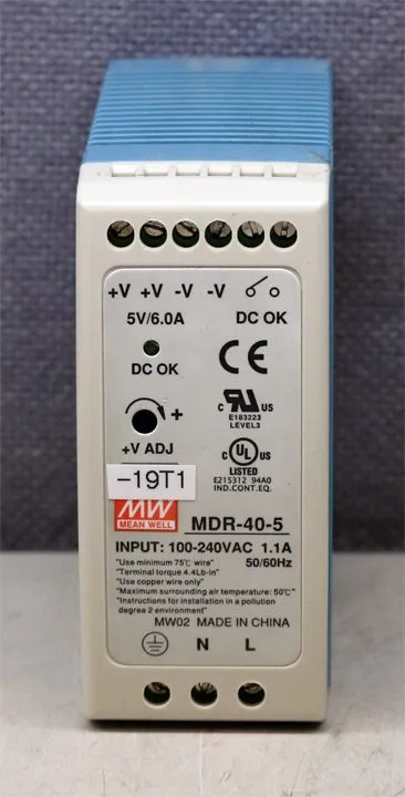 Блок питания Mean Well MDR-40-5 MDR Series DIN-Rail Power Supply