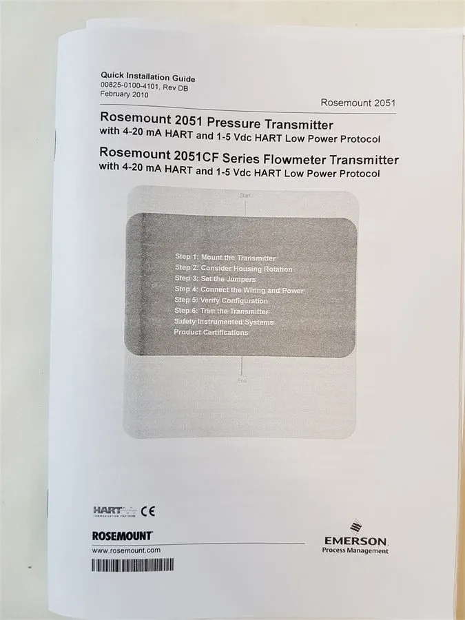 Датчик давления Rosemount 2051CD3A22A1AB4 Pressure Transmitter 10.5-42.4VDC 4-20 — фото лота 3