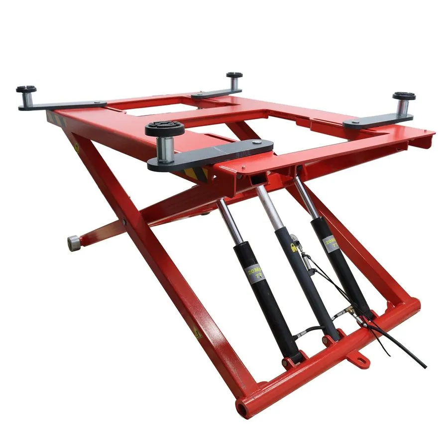 Автоподъёмник Heavy Duty 220V Electric Hydraulic Mobile Scissor Car Lift 2.8Ton  — фото лота 1