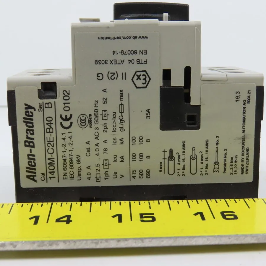 Автоматический выключатель Allen Bradley 140M-C2E-B40 Motor Protection Circuit B