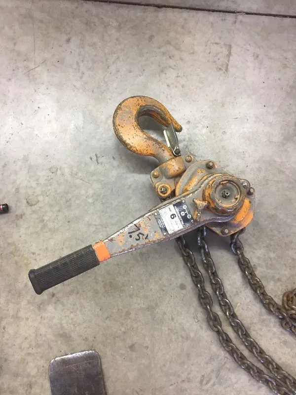 Таль LB060-5 Harrington 6 Ton Lever Chain Hoist 7.5' Lift, Come Along
