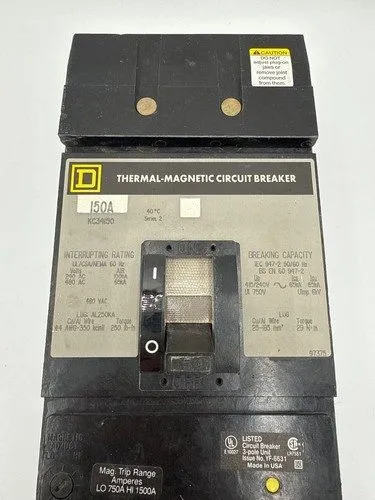 Автоматический выключатель Square D I-line KC34150 150A 3p 480V Circuit Breaker 