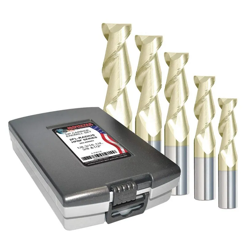 Режущий инструмент GRAINGER APPROVED 282-888882 End Mill Set, Corner Radius,Carb — фото лота 1
