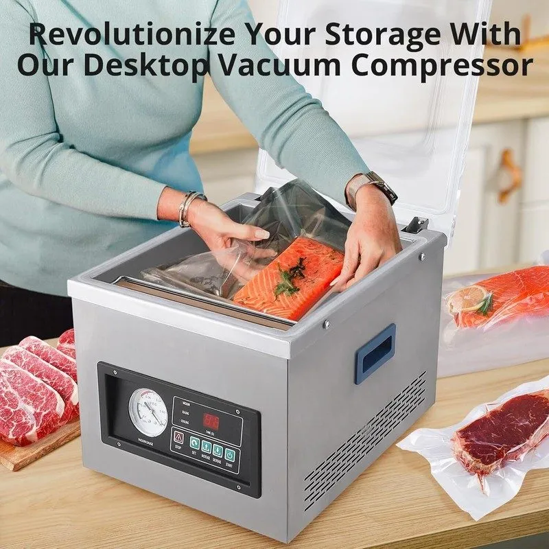 Вакуумный упаковщик VEVOR DZ-260A Chamber Vacuum Sealer 6.5cbm/h Pump 260W Food 