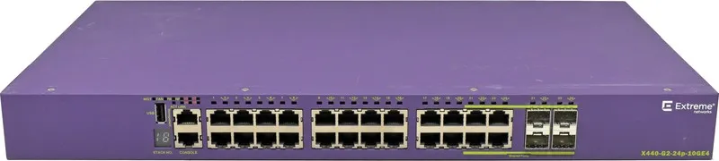 Коммутатор EXTREME NETWORKS X440-G2-24P-10GE4 24-PORT POE SWITCH w /POWER CORD
