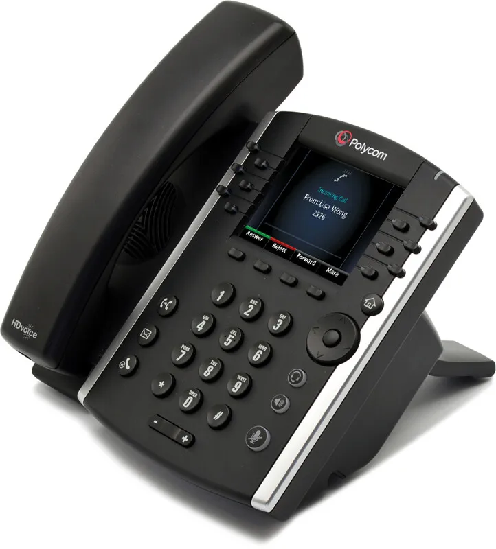 IP-телефон Polycom Desktop Phone VVX410 PoE GIG-E, 2200-46162-025 VVX 410