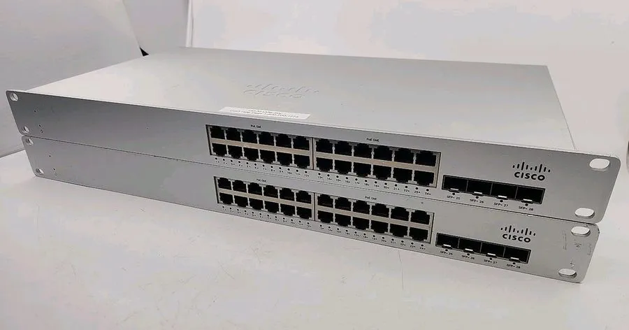 Коммутатор Cisco Meraki MS225-24P 24-Port Gigabit PoE Switch UNCLAIMED Factory