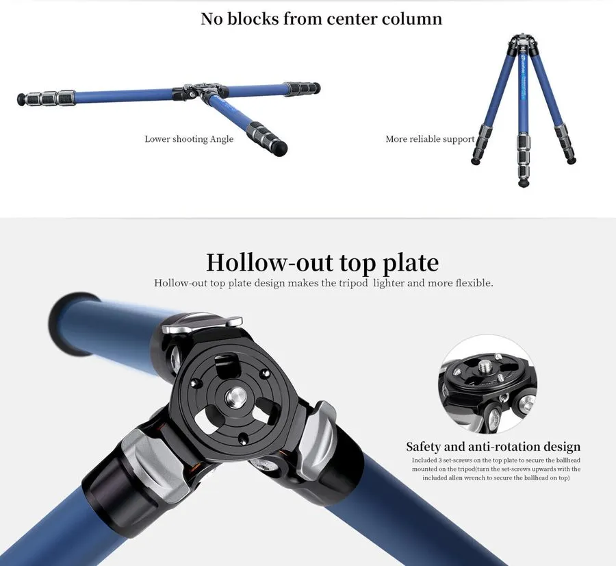 Оборудование видеонаблюдения Leofoto LP-324C X Version Poseidon Ocean Tripod Wat — фото лота 2