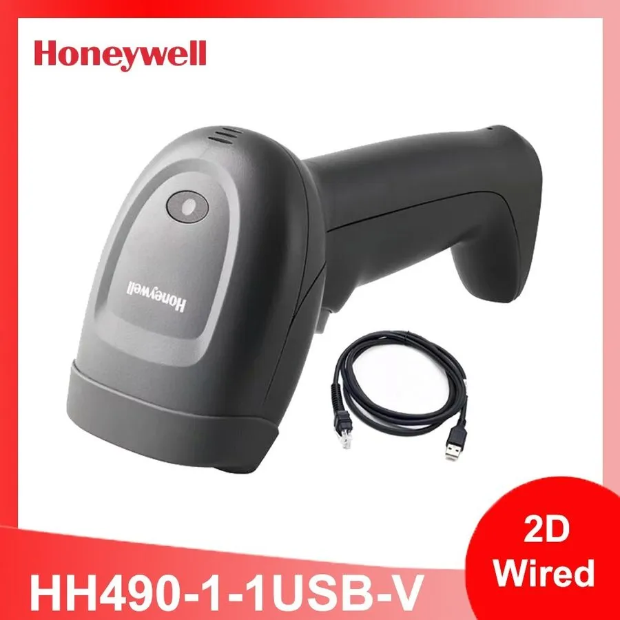 Сканер штрих-кода Honeywell HH490-1-1USB-V 2D Imager Handheld Barcode Scanner US