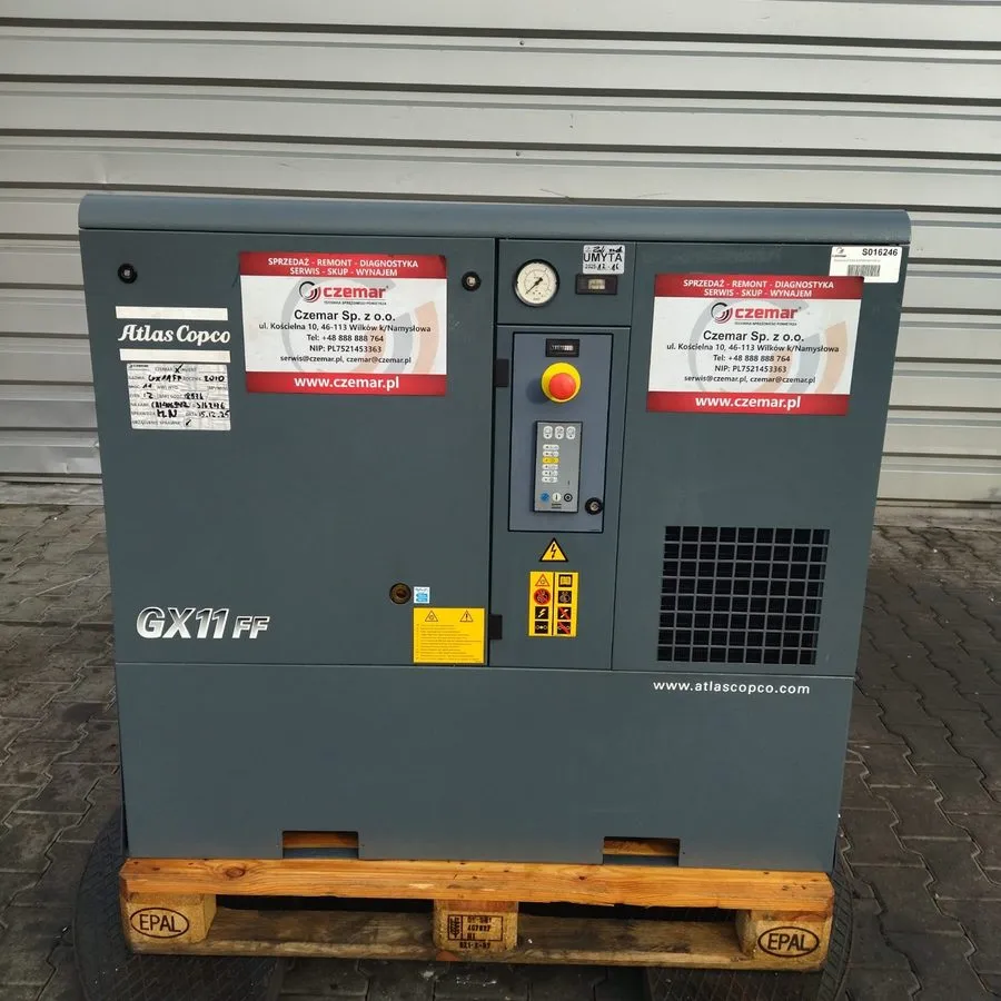 Компрессор Screw Compressor Atlas Copco GX11FF 11kW 1.43m3/min 9.75bar 500L Drye