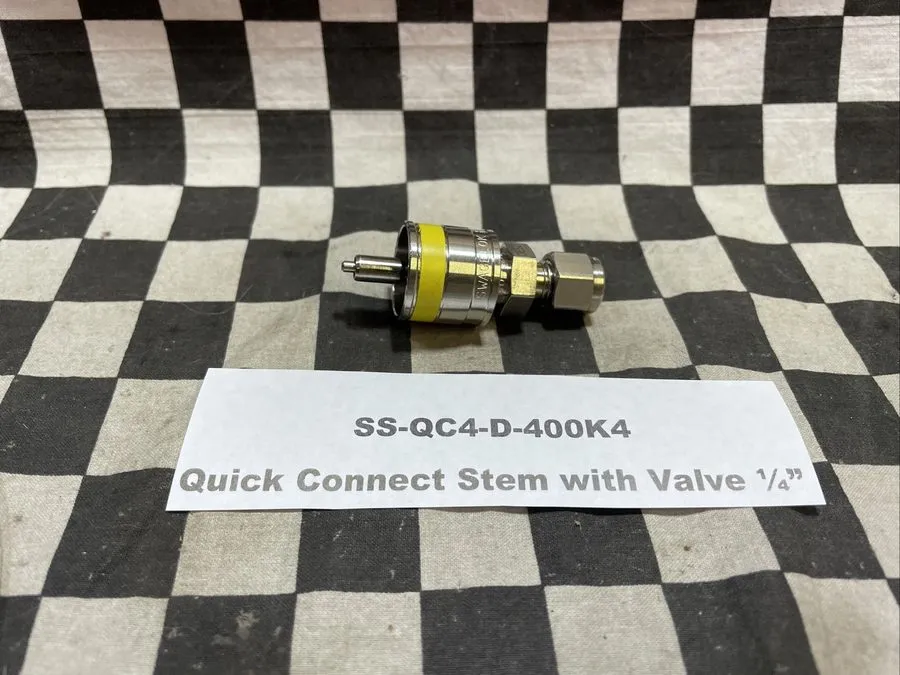 Трубопроводная арматура Swagelok SS-QC4-D-400K4 Quick Connect Stem with Valve FN