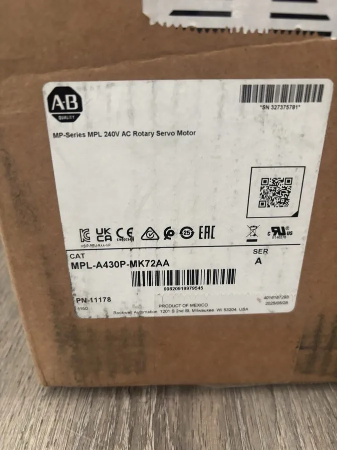 Серводвигатель Allen Bradley MPL-A430P-MK72AA Ser A Servo Motor