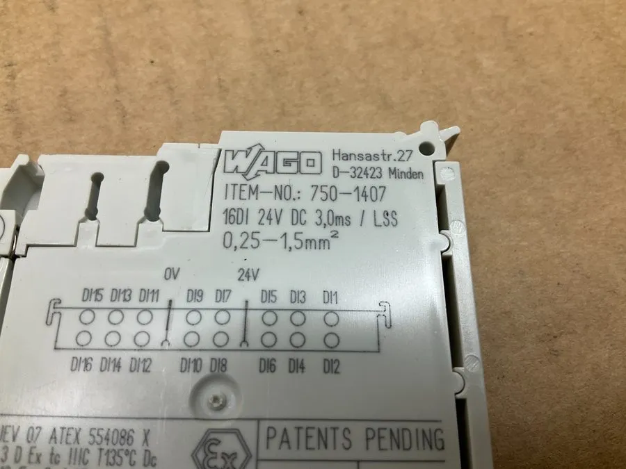 Модуль ввода-вывода Lot WAGO 750-1407 Digital Input Module 24V DC