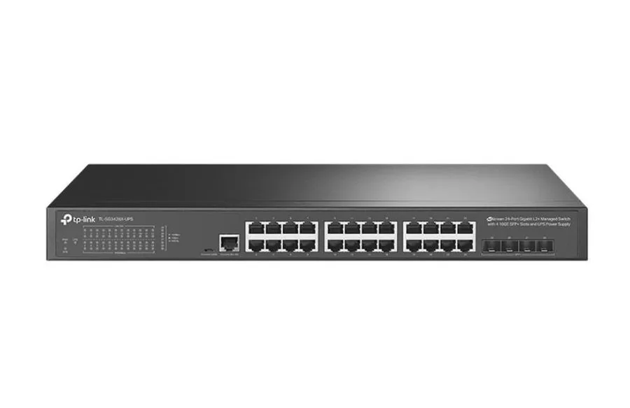Коммутатор TP-Link TL-SG3428X-UPS JetStream 24-Port Gigabit L2+ Managed Switch w — фото лота 1