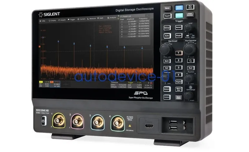 Осциллограф SIGLENT SDS1204X HD Digital Oscilloscope 4CH 200 MHz 2 GSa/s 100 Mpt