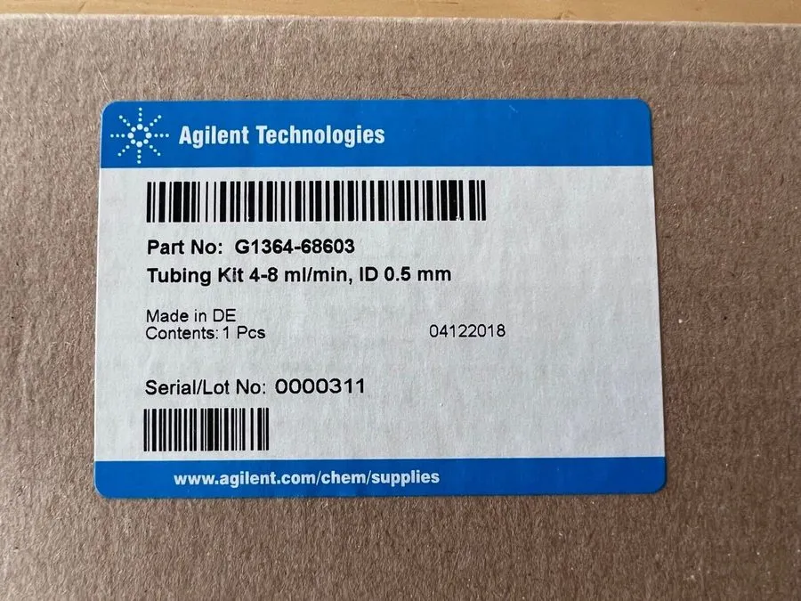 Хроматограф Agilent G1364-68603 Tubing kit, flow rate 4–8 mL/min, 9.4 mm column 