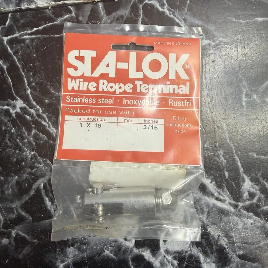 Складское оборудование Sta-Lok Swageless Fork Terminal 3/16" Wire x 5/16" Pin Ma — фото лота 1
