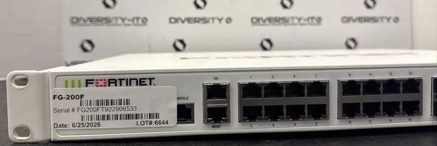 Межсетевой экран Fortinet FortiGate 200F FG-200F Firewall Appliance 1U Rackmount