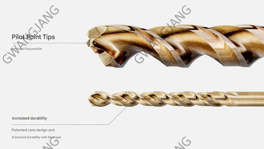 Режущий инструмент DeWALT DT4957 Drill Bit Set 8% Cobalt HSS-CO Bits