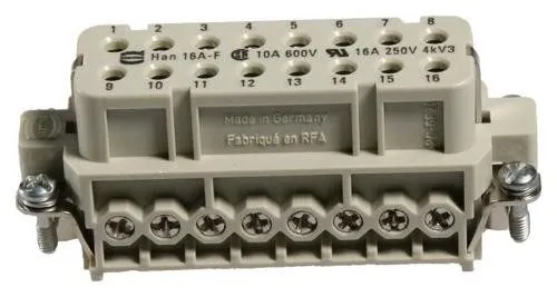 Разъём HARTING 09200162812 16 Position Insert Connector