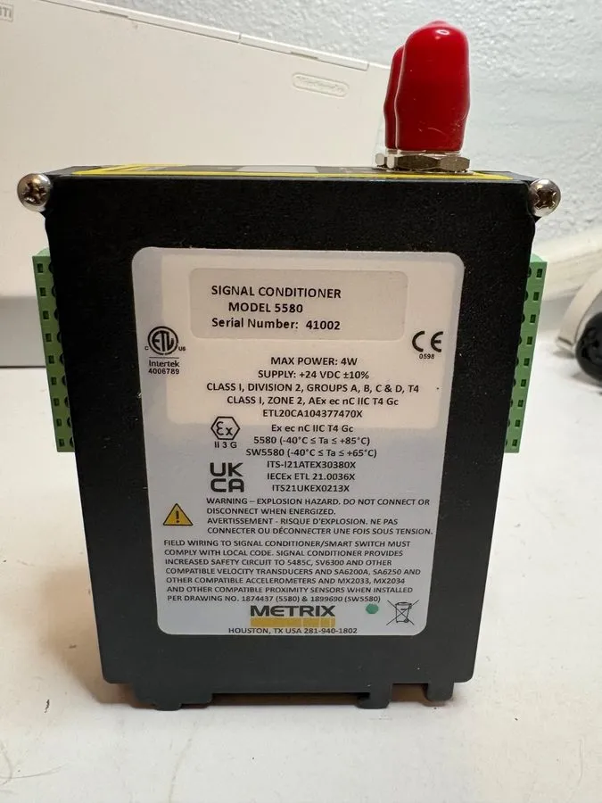 Преобразователь сигнала Metrix 5580 Smart Signal Conditioner Model 5580-1-2-105A — фото лота 1