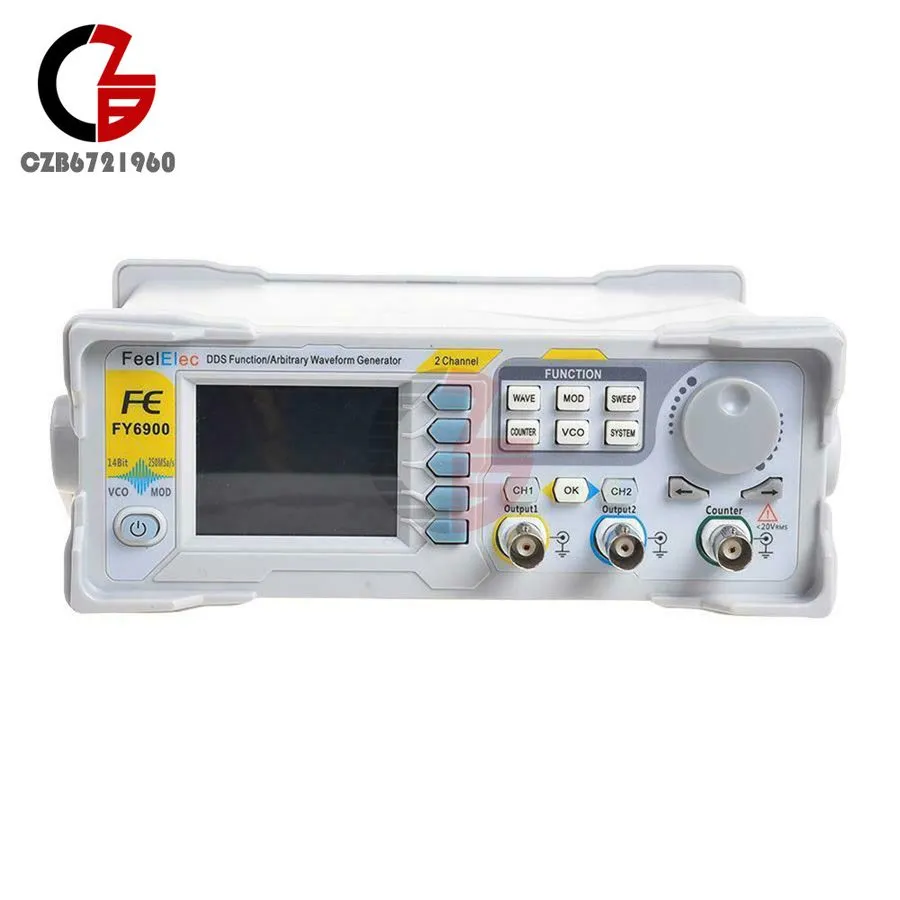 Генератор сигналов FY6900 100MHz Arbitrary Waveform Signal Generator DDS 2Channe