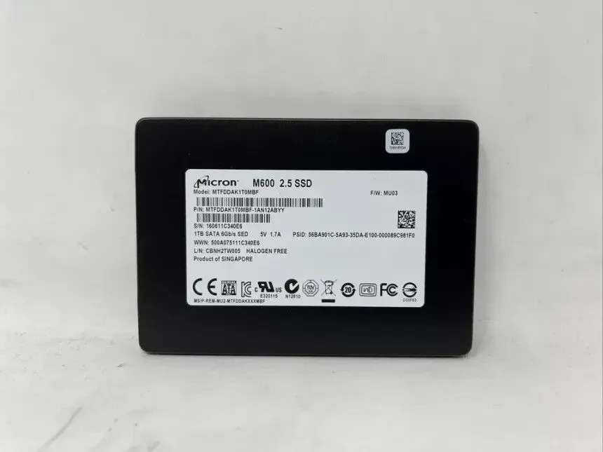 SSD-накопитель Micron M600 1TB MTFDDAK1T0MBF-1AN12ABYY 2.5” SSD SATA III Wiped