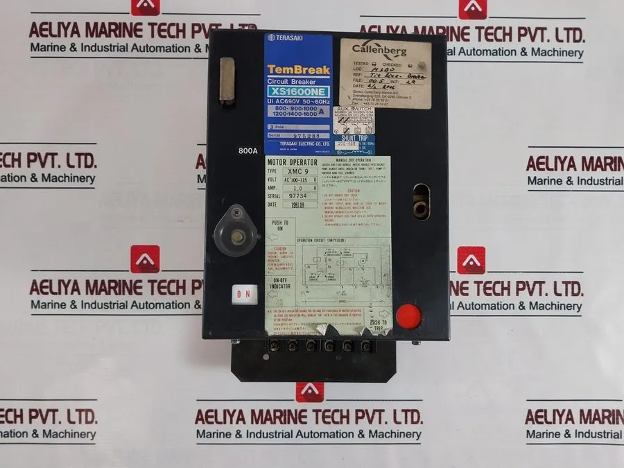 Автоматический выключатель Terasaki Electric XS1600NE 1600A Circuit Breaker 3-Po