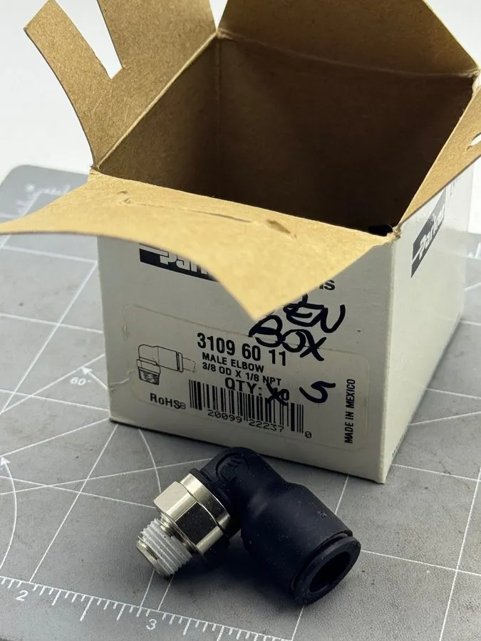 Фитинг Parker Legris 31096011 3/8 OD x 1/8 NPT Pneumatic 90 Degree Push Fitting