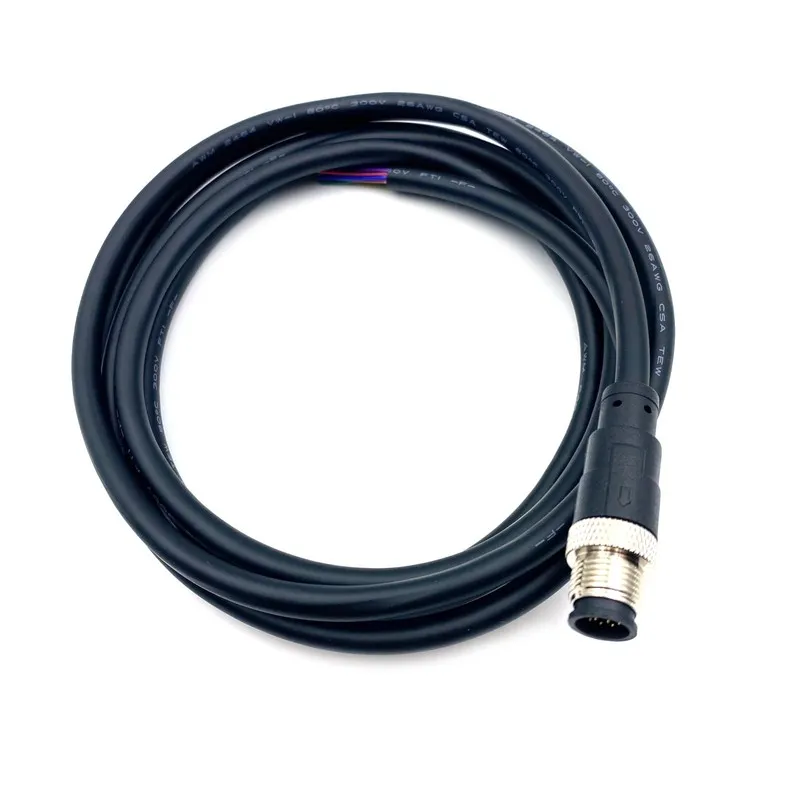 Датчик 6.56Ft M12 Connector Cable A Code Straight Male to Female Plug Socket 4Pi — фото лота 1