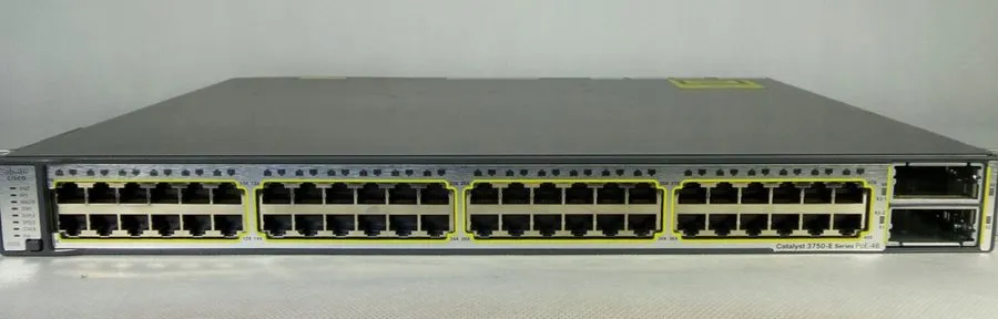 Коммутатор Cisco Catalyst WS-C3750E-48PD-SF 48-Port Gigabit PoE 2x 10GbE X2 Swit