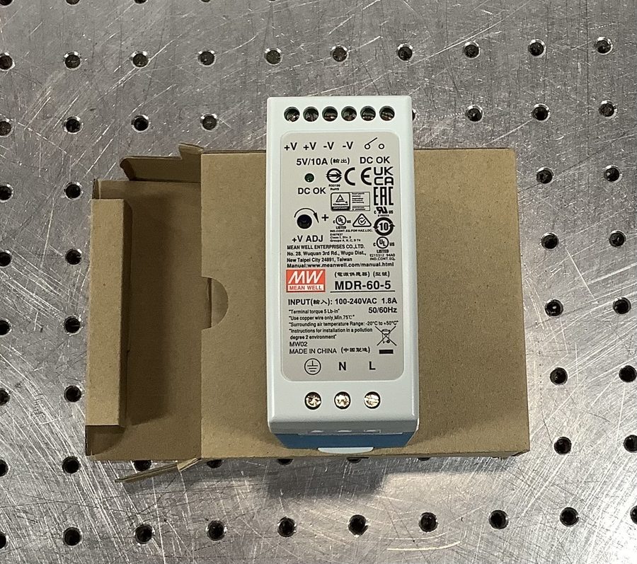 Блок питания Mean Well MDR-60-5 DIN Rail Power Supply 5V 10A 50W 100-240VAC Inpu
